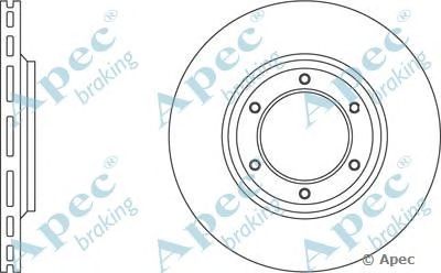 APEC BRAKING dsk742 -  Тормозной диск